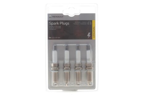 Комплект свечей зажигания блистер 4шт 224018760R RENAULT 7711940255