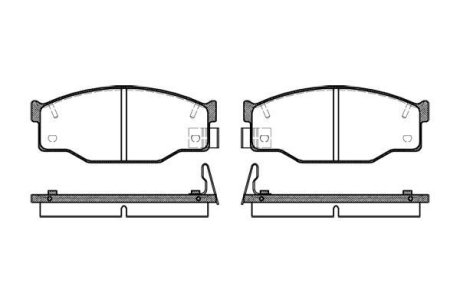 Тормозные колодки дисковые ROADHOUSE 2195.14