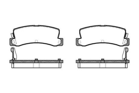 Гальмiвнi колодки, к-кт. ROADHOUSE 221404