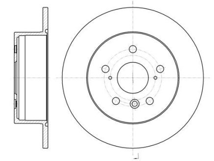 Тормозной диск ROADHOUSE 61327.00