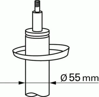 Амортизатор передн Лів/Прав AUDI A3 SEAT LEON SKODA OCTAVIA II, YETI VW CADDY III, GOLF V, GOLF VI, JETTA III, TOURAN 1.2-3.2 05.03-12.17 SACHS 311852