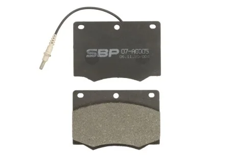 Тормозные колодки, дискові SBP 07AG005