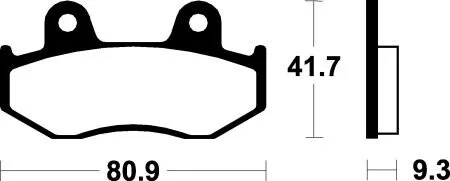 Тормозные колодки SBS 125MS