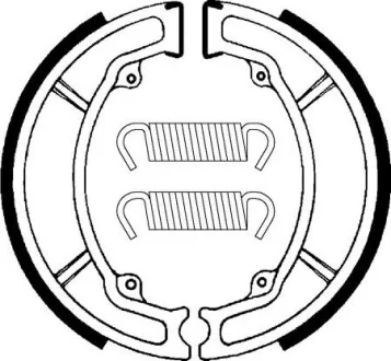 Колодки барабанные SBS 2034