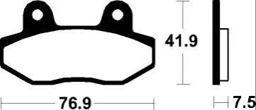 Тормозные колодки SBS 814HS (фото 1)