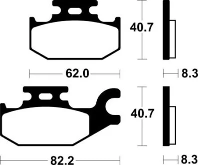 Тормозные колодки SBS 835SI