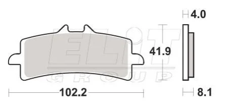 Гальмівні колодки SBS 901HS (фото 1)