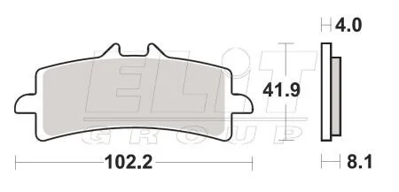 Гальмівні колодки SBS 901HS