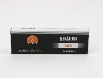Лампа накаливания 12V 5W R5W BA15S SHAFER SL2004
