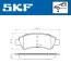 Комплект тормозных колодок SKF VKBP 80040 (фото 2)