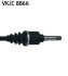 Приводной вал CITROEN/PEUGEOT C3 II/DS3/207/208 "R "09>> SKF VKJC8866 (фото 3)
