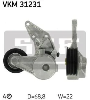 Ролик модуля натягувача ременя SKF VKM 31231
