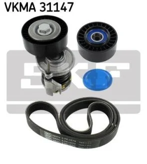 К-т,поліклиновий пас+натягувач SKF VKMA31147