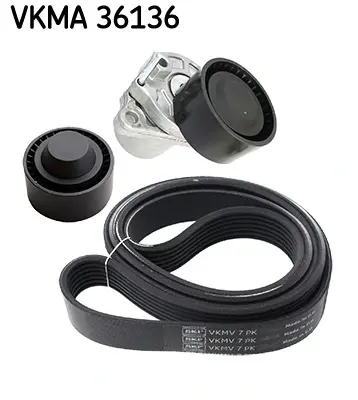 Роликовий модуль натягувача ременя (ролик, ремінь) SKF VKMA 36136 (фото 1)
