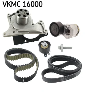 Роликовий модуль натягувача ременя (ролик, ремінь, помпа) SKF VKMC 16000