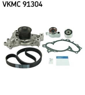 Комплект ГРМ, ремень+ролик+помпа SKF VKMC91304