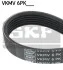 Ремень поликлиновый(приводной) SKF VKMV 6PK1670