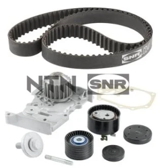 Комплект ГРМ, пас+ролик+помпа SNR NTN KDP455570