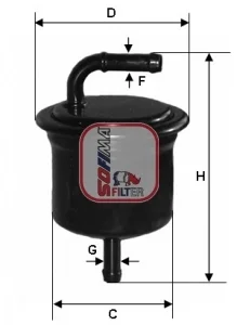 Фильтр топливный TOYOTA Land Cruiser Prado 4,0 V6 VVT-i "4,0 "09>> SOFIMA S1A16B
