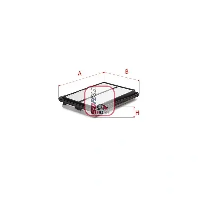Фільтр повітряний RENAULT Koleos \'\'2.0dCi \'\'16>> SOFIMA S3D11A (фото 1)