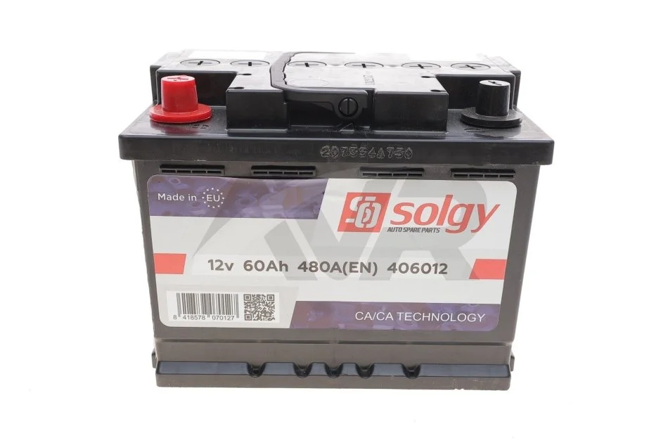 Стартерна батарея (акумулятор) SOLGY Solgy 406012 (фото 1)