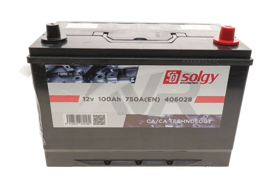 Стартерная батарея (аккумулятор) SOLGY Solgy 406028 (фото 1)