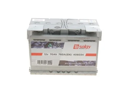 Стартерная батарея (аккумулятор) SOLGY Solgy 406034