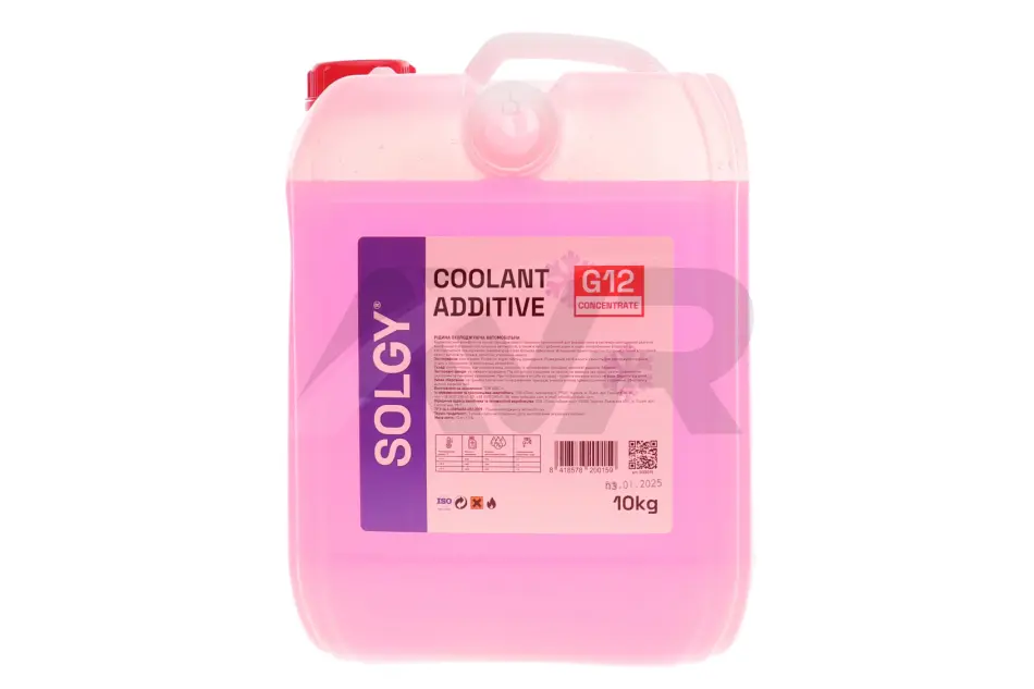 Антифриз (червоний) G12 (концентрат) (10kg) Solgy 503015 (фото 1)