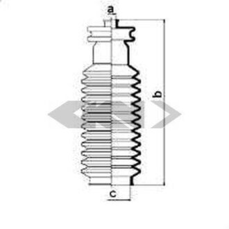 Пильник рульової рейки SPIDAN 83716