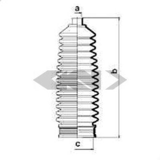 Пыльник рулевой рейки SPIDAN 83743