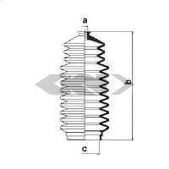 Пыльник рулевой рейки SPIDAN 83817