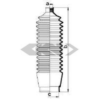 Пыльник рулевой рейки SPIDAN 83836