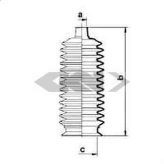 Пыльник рулевой рейки SPIDAN 83877