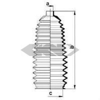 Пыльник рулевой рейки SPIDAN 84014