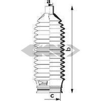 Пильник рульової рейки SPIDAN 84032
