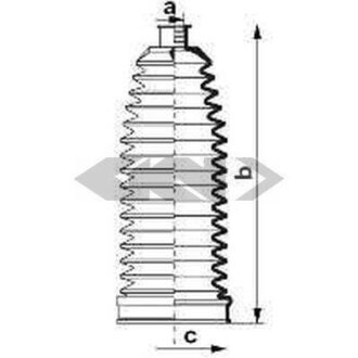 Пильник рульової рейки SPIDAN 84078