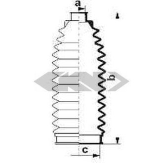 Пыльник рулевой рейки SPIDAN 84086