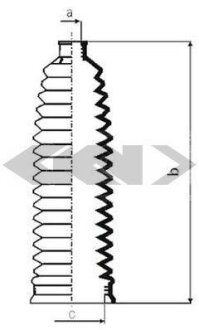 Пильник рульової рейки SPIDAN 84102