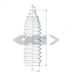Пыльник рулевой рейки SPIDAN 84125