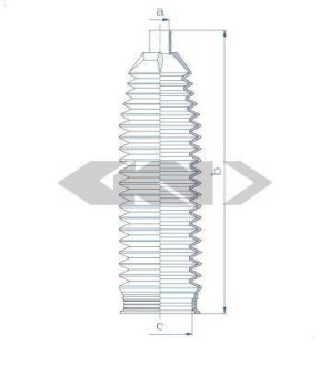 Пыльник рулевой рейки SPIDAN 84172