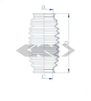 Пыльник рулевой рейки SPIDAN 84178