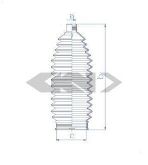 Пильник рульової рейки SPIDAN 84187