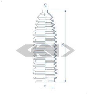 Пильовик рульового механізма SPIDAN 84189
