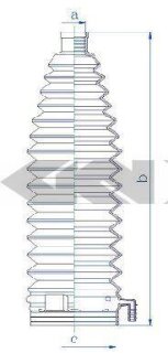 Пильник рульової рейки SPIDAN 84211