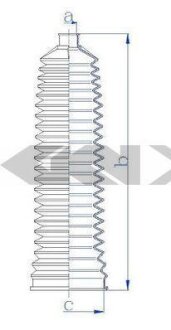 Пильник рульової рейки SPIDAN 84215