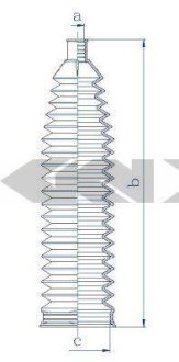 Пильник рульової рейки SPIDAN 84218