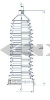 Пильник рульової рейки SPIDAN 84227