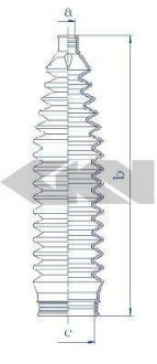 Пильник рульової рейки SPIDAN 84229