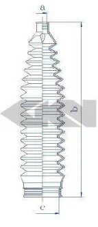 Пильник рульової рейки SPIDAN 84229