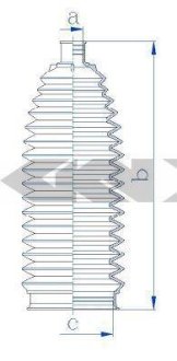 Пыльник рулевой рейки SPIDAN 84231